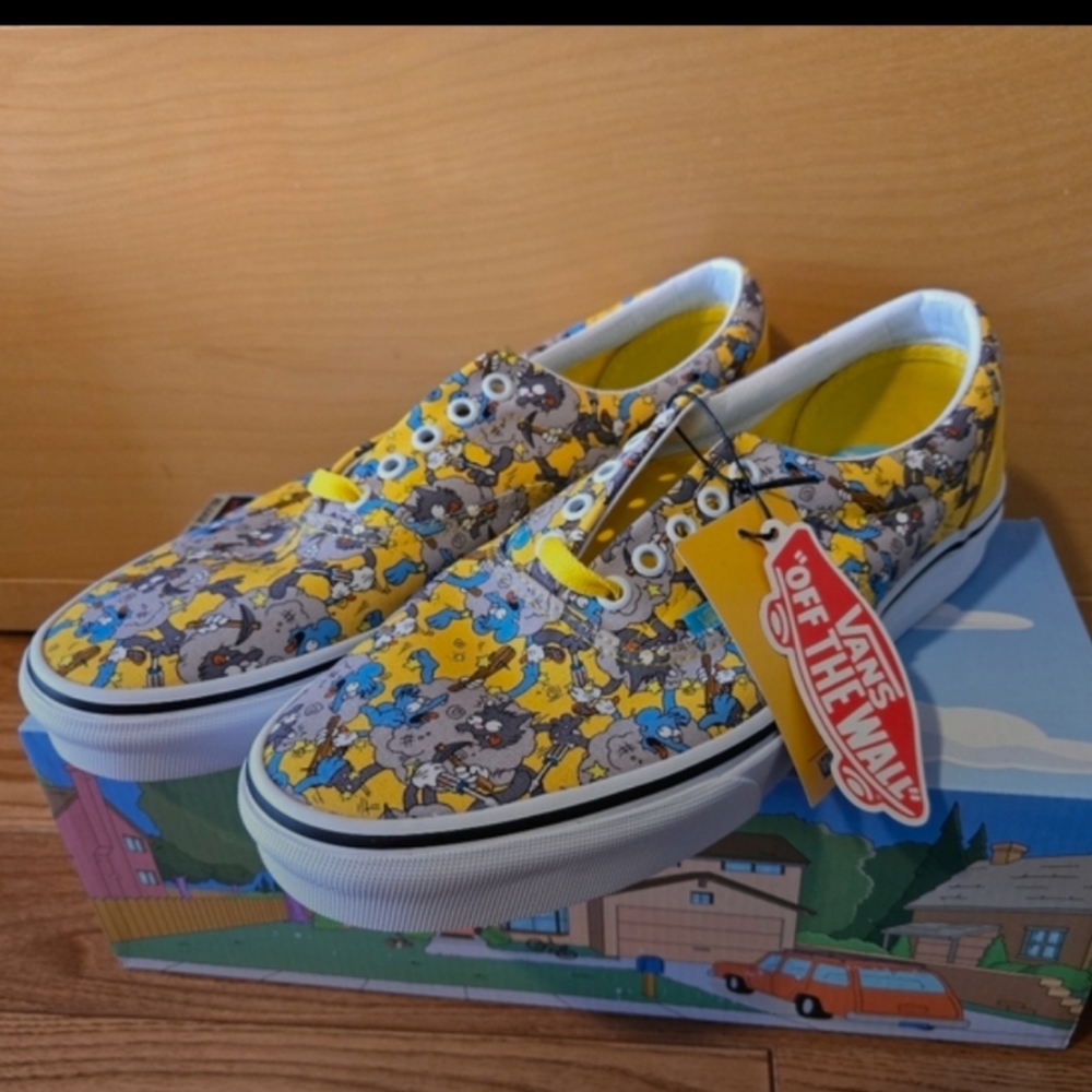 2020 Vans x The Simpsons "Itchy & Scratchy" Era US Mens Size 9.5 Shoes